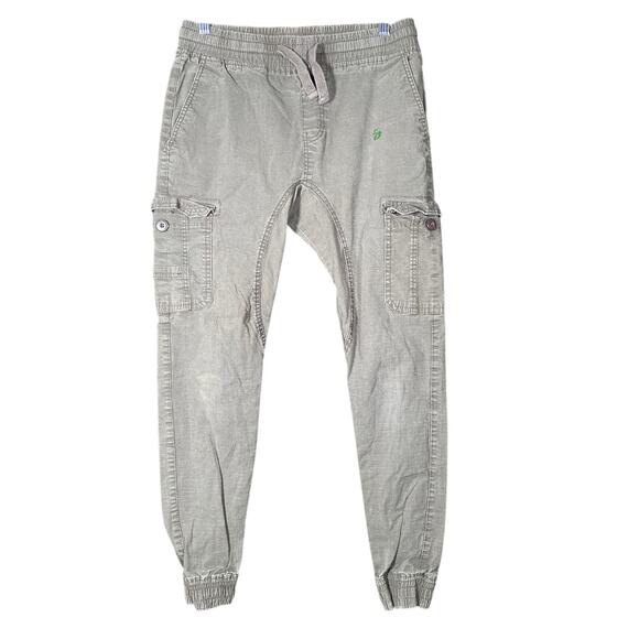 Southpole The Movement Mens Pants Green Pull On Cargo Flex Joggers Stretch Small - Picture 1 of 12